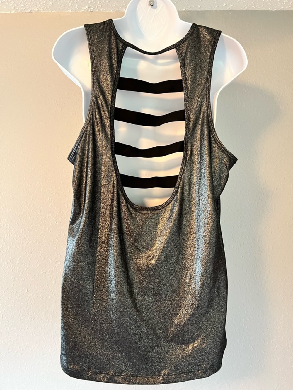 Metallic Black Victoria’s Secret Tank Top - Picture 5 of 10